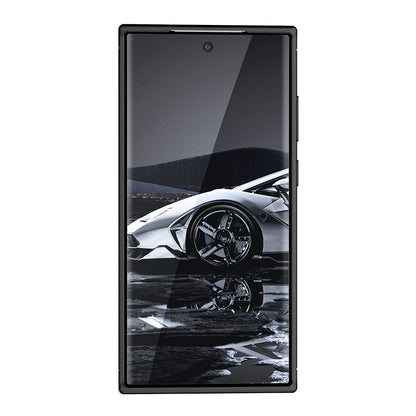 Hülle für Samsung Galaxy S23 Ultra S918, Techsuit, CarbonFiber, Schwarz