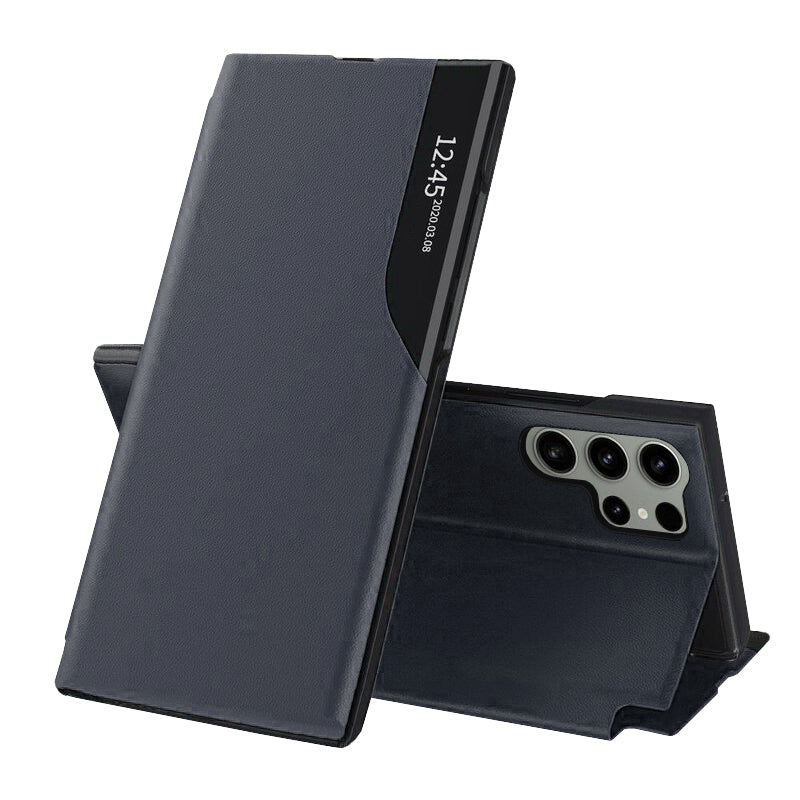 Hülle für Samsung Galaxy S23 Ultra S918, Techsuit, eFold, Dunkelblau