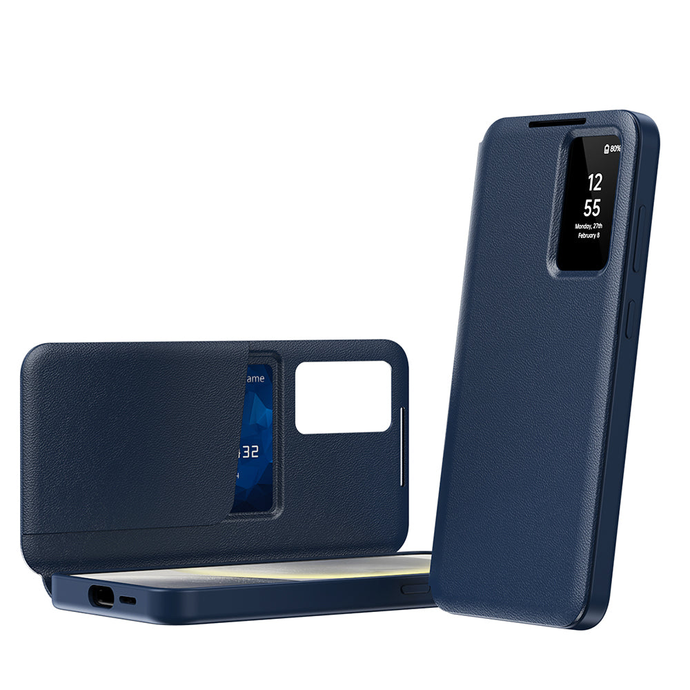 Hülle für Samsung Galaxy S23 Ultra S918, Techsuit, SmartView, Blau