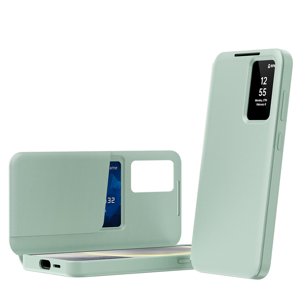 Hülle für Samsung Galaxy S23 Ultra S918, Techsuit, SmartView, Grün