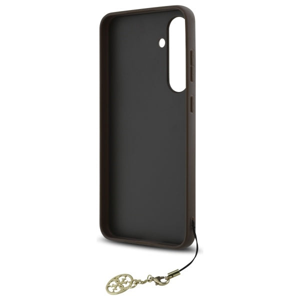 Hülle für Samsung Galaxy S24 FE S721, Guess, 4G Charm, Braun
