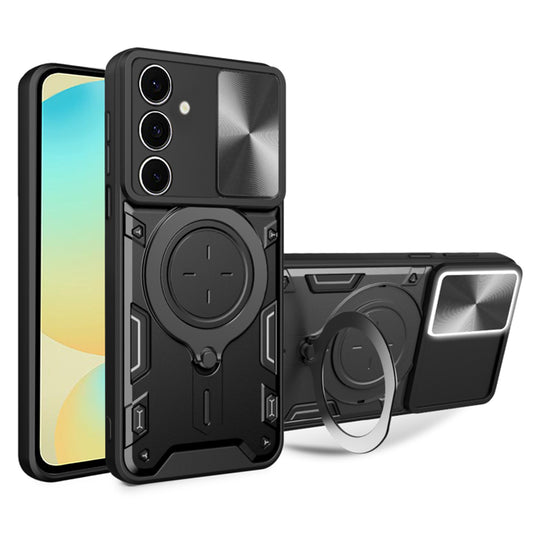 Case for Samsung Galaxy S24 FE S721, Techsuit, CamGuard Pro, Black