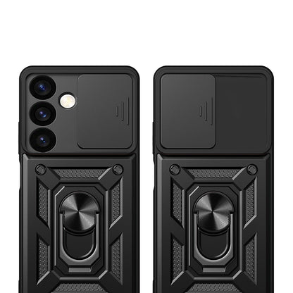Hülle für Samsung Galaxy S24 FE S721, Techsuit, CamShield, Schwarz
