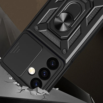 Hülle für Samsung Galaxy S24 FE S721, Techsuit, CamShield, Schwarz
