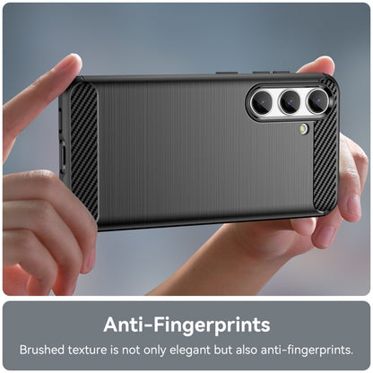 Hülle für Samsung Galaxy S24 FE S721, Techsuit, Carbon, Schwarz