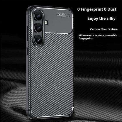 Hülle für Samsung Galaxy S24 FE S721, Techsuit, CarbonFiber, Schwarz