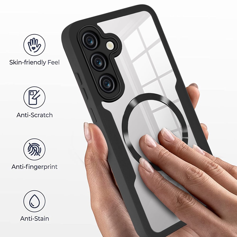 Hülle für Samsung Galaxy S24 FE S721, Techsuit, ColorVerse 360, Schwarz
