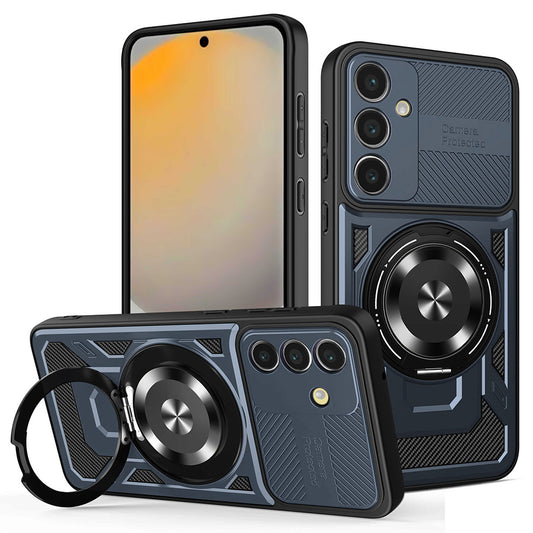 Hülle für Samsung Galaxy S24 FE S721, Techsuit, RuggedCam, Blau