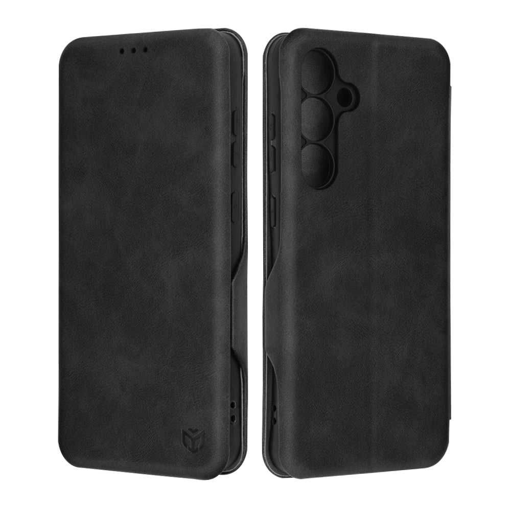 Hülle für Samsung Galaxy S24 FE S721, Techsuit, Safe Wallet Plus, Schwarz