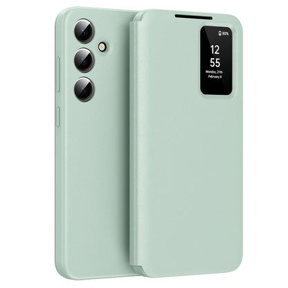 Hülle für Samsung Galaxy S24 FE S721, Techsuit, SmartView, Grün