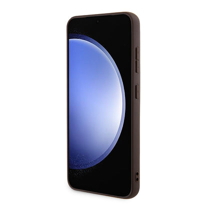 Hülle für Samsung Galaxy S24+ S926, Guess, 4G Big Logo, Braun