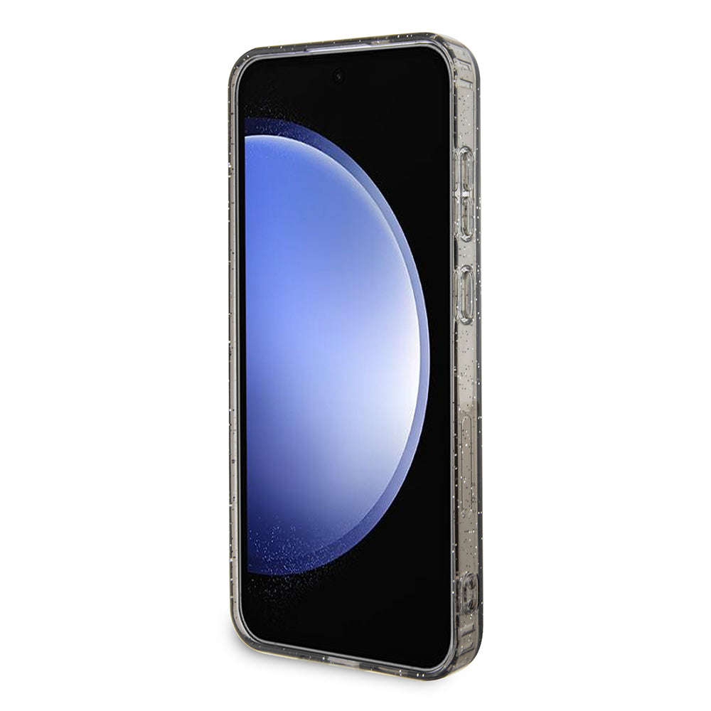 Hülle für Samsung Galaxy S24+ S926, Karl Lagerfeld, Glitter Karl & Choupette, Blau