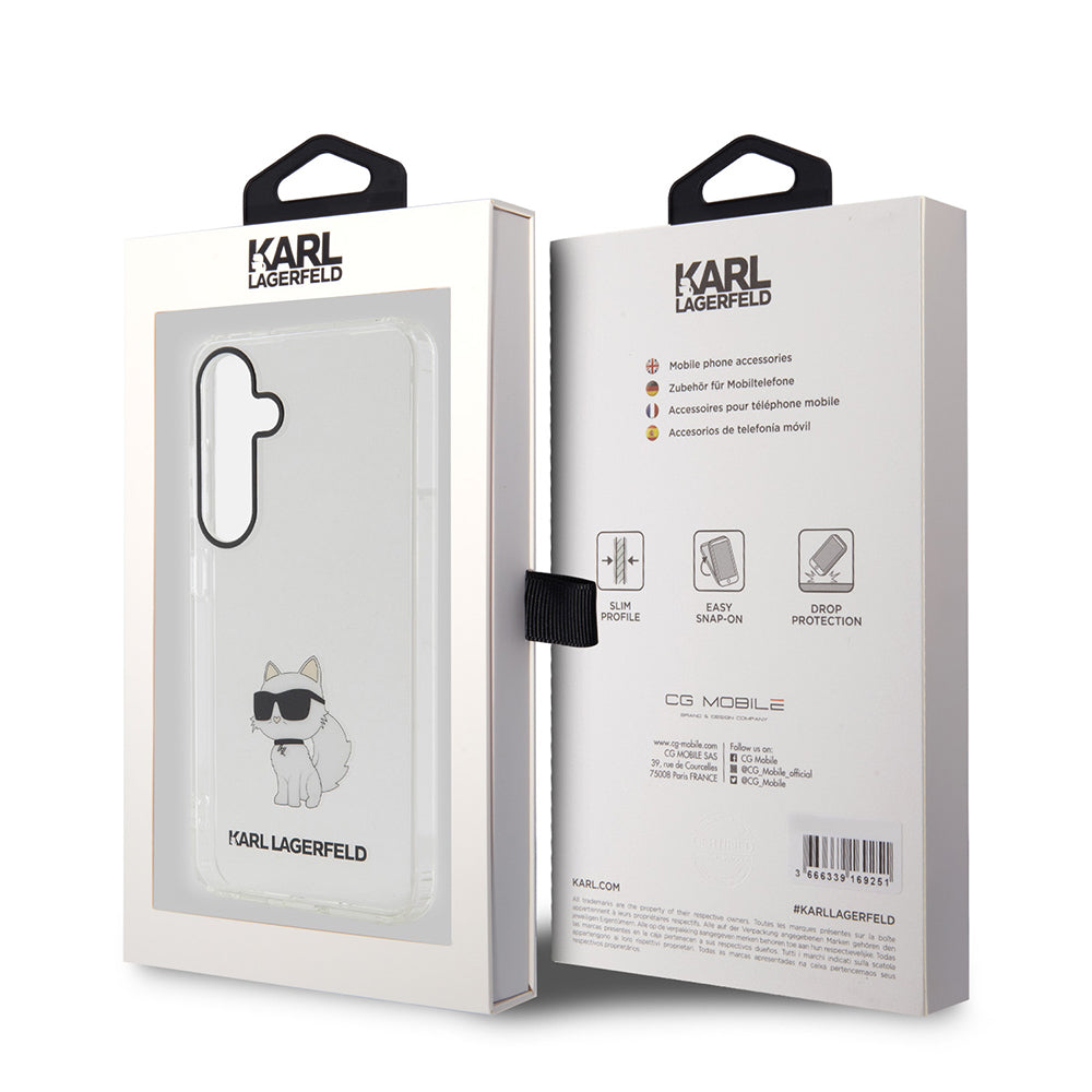 Hülle für Samsung Galaxy S24+ S926, Karl Lagerfeld, IML Luxury Choupette, Transparent