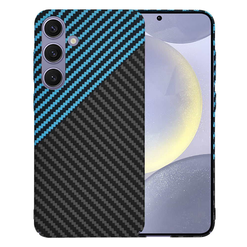 Hülle für Samsung Galaxy S24+ S926, Techsuit, Carbonite FiberShell, Schwarz Blau