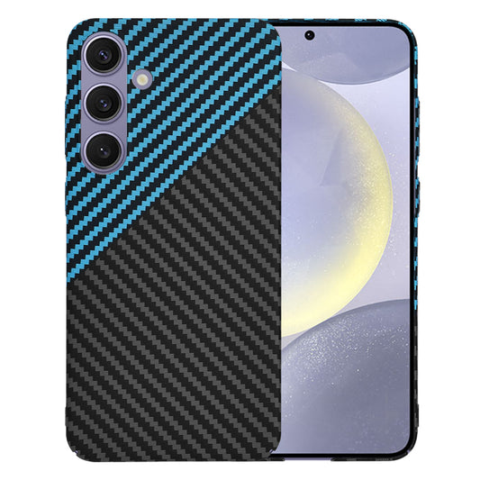 Hülle für Samsung Galaxy S24+ S926, Techsuit, Carbonite FiberShell, Schwarz Blau
