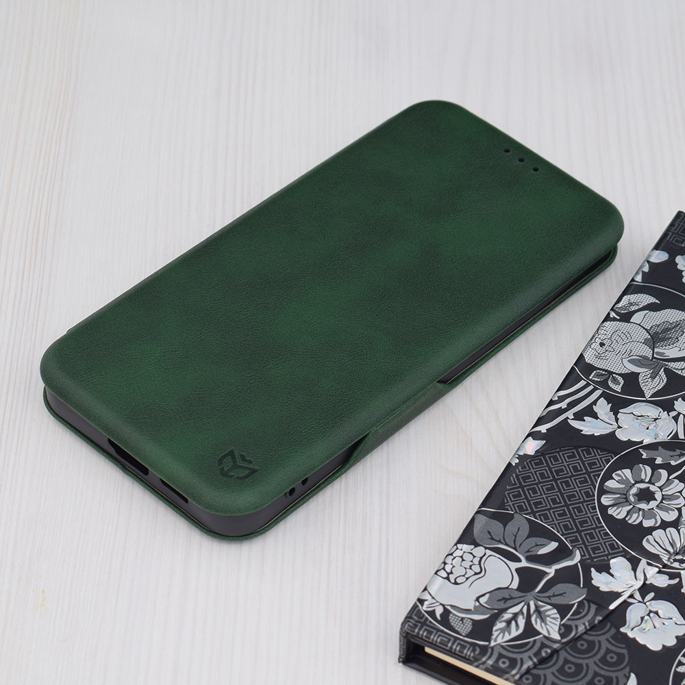 Hülle für Samsung Galaxy S24+ S926, Techsuit, Safe Wallet Plus, Grün