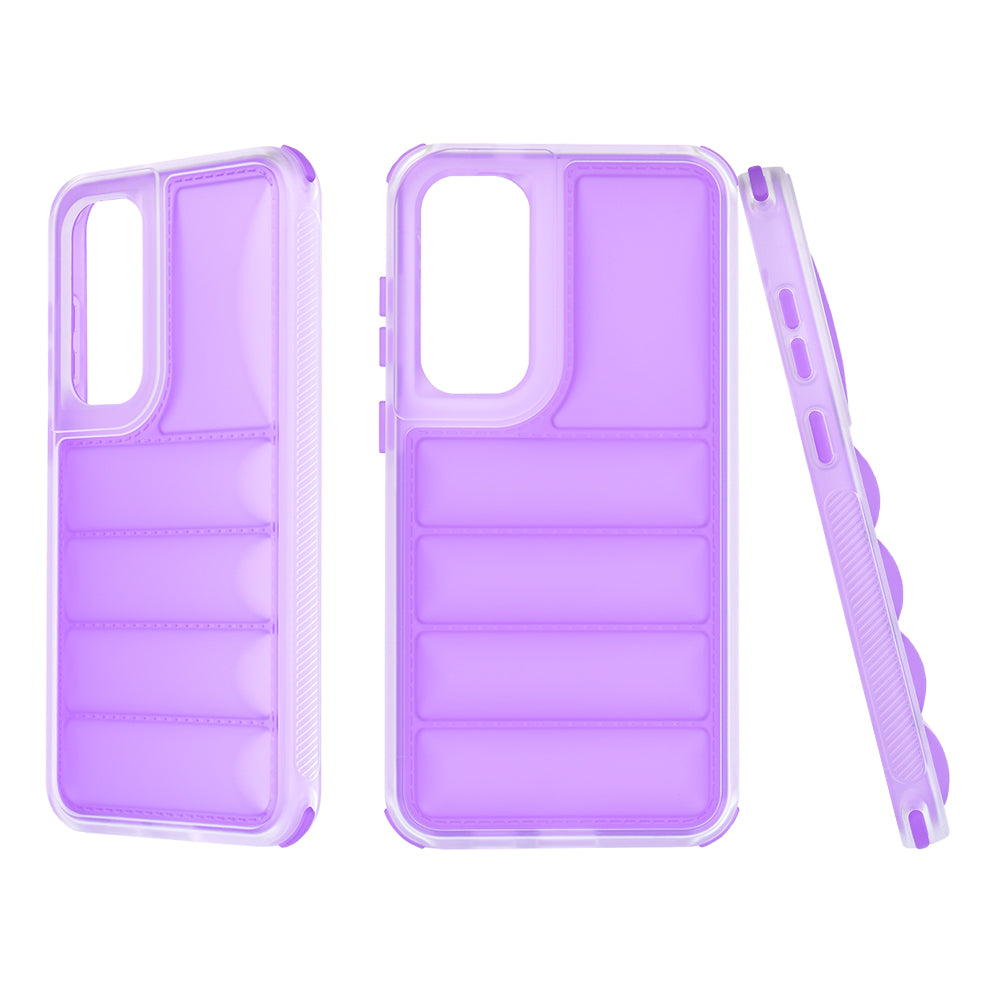 Hülle für Samsung Galaxy S24+ S926, Techsuit, Wave Shield, Lila
