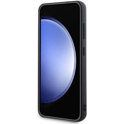 Hülle für Samsung Galaxy S24 S921, Karl Lagerfeld, Rhinestone Metal Plate, Schwarz