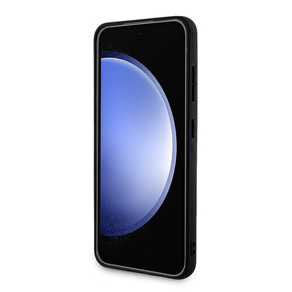 Hülle für Samsung Galaxy S24 S921, Karl Lagerfeld, Saffiano Karl & Choupette Metal, Grau