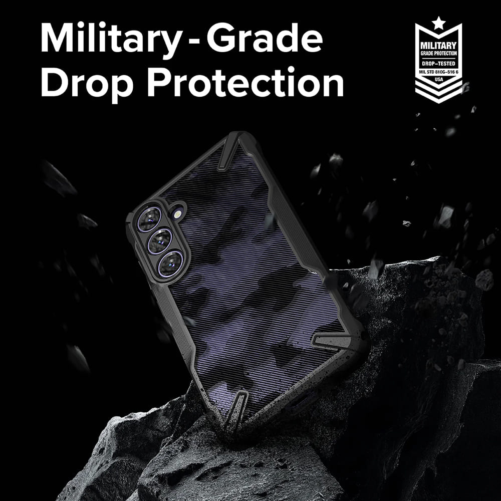 Hülle für Samsung Galaxy S24 S921, Ringke, Fusion X, Schwarz