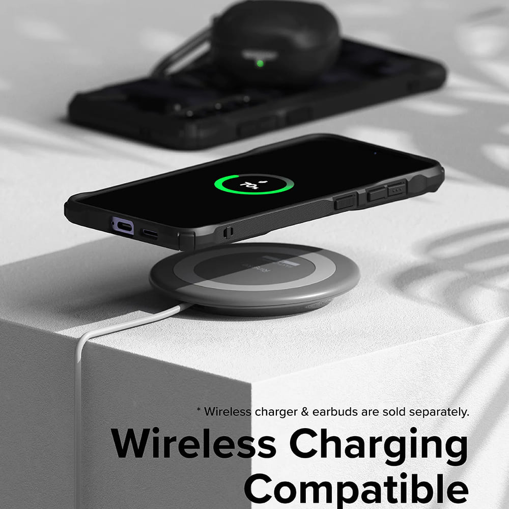 Hülle für Samsung Galaxy S24 S921, Ringke, Fusion X, Schwarz