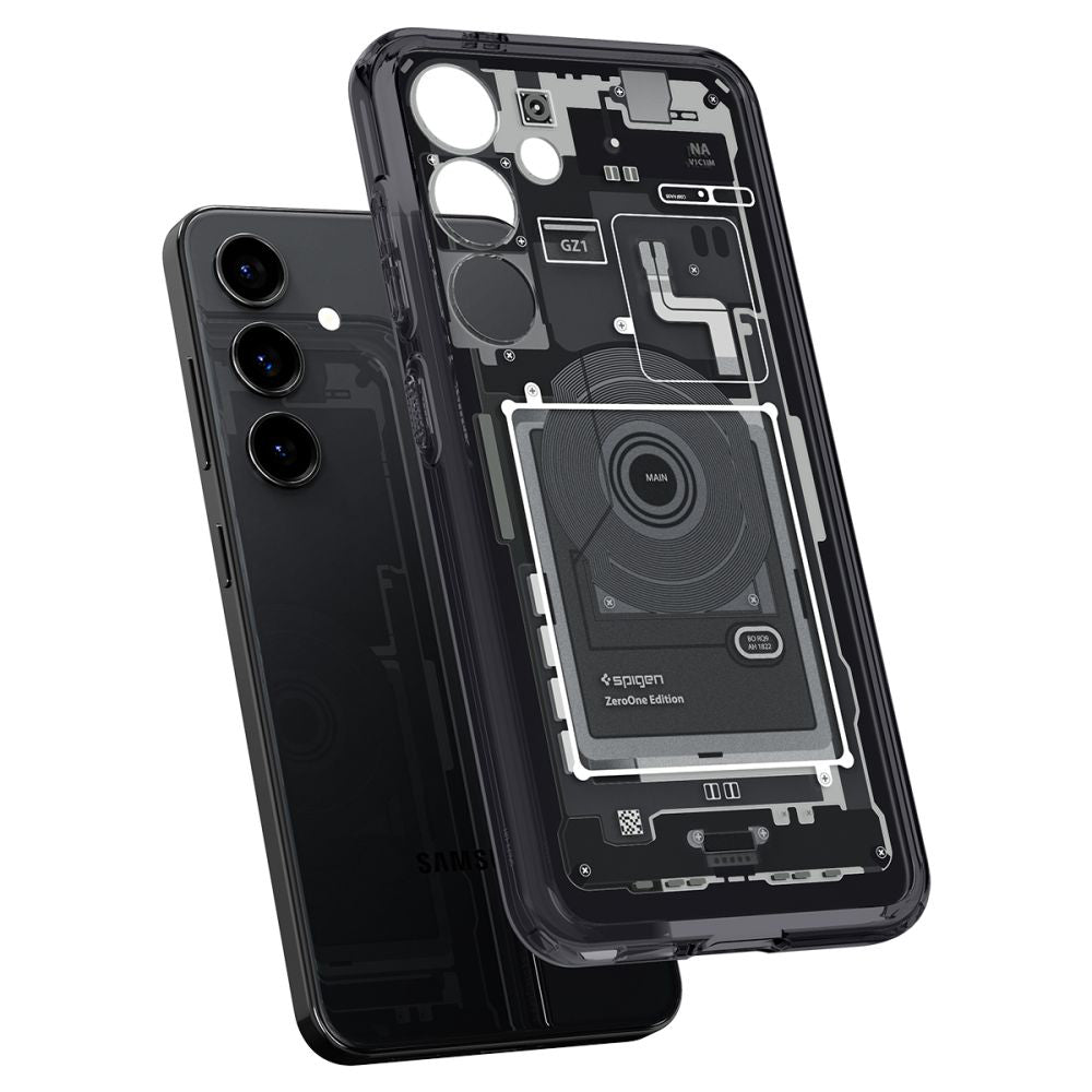 Hülle für Samsung Galaxy S24 S921, Spigen, Ultra Hybrid Zero One, Mattschwarz ACS07350