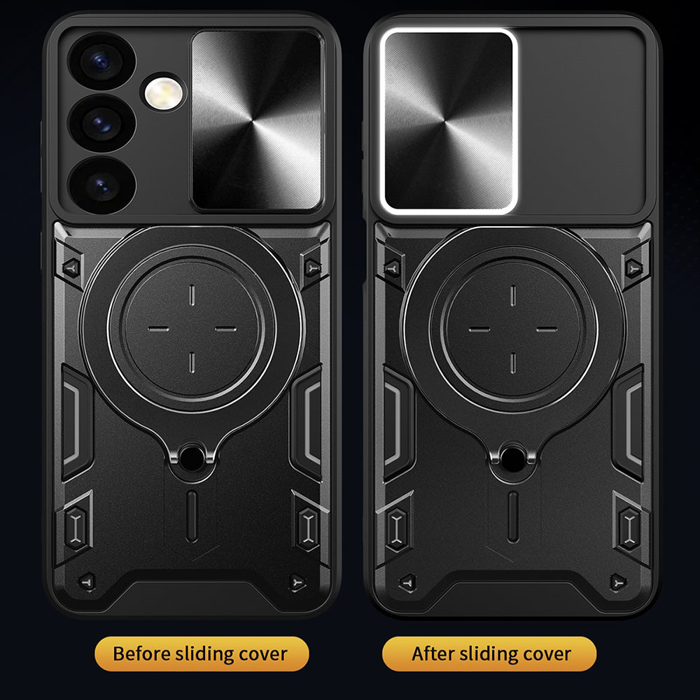 Hülle für Samsung Galaxy S24 S921, Techsuit, CamGuard Pro, Blau