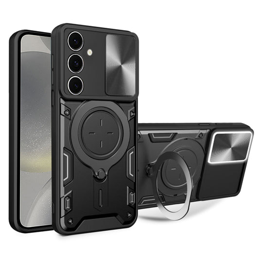 Hülle für Samsung Galaxy S24 S921, Techsuit, CamGuard Pro, Schwarz