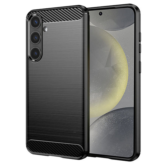 Case for Samsung Galaxy S24 S921, Techsuit, Carbon, Black