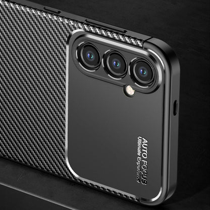 Hülle für Samsung Galaxy S24 S921, Techsuit, CarbonFiber, Schwarz