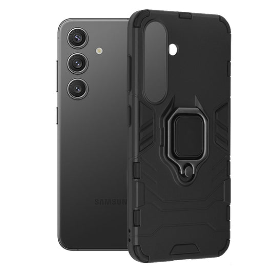 Hülle für Samsung Galaxy S24 S921, Techsuit, Shield, Schwarz