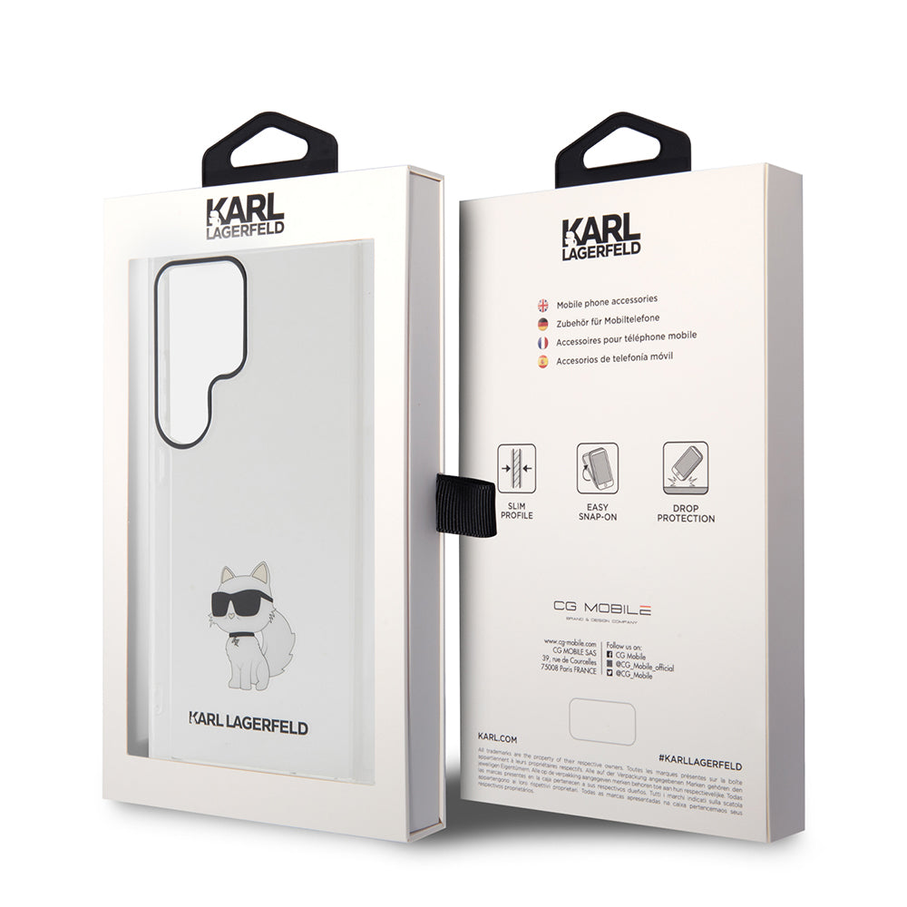 Hülle für Samsung Galaxy S24 Ultra S928, Karl Lagerfeld, IML Luxury Choupette, Transparent