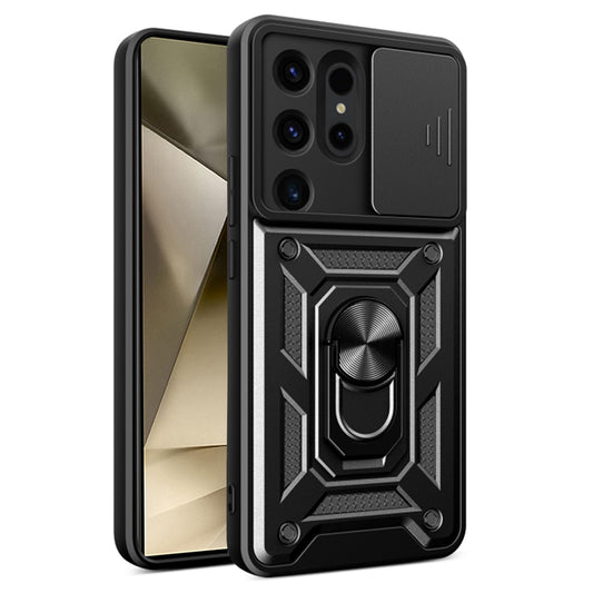 Hülle für Samsung Galaxy S24 Ultra S928, Techsuit, CamShield, Schwarz