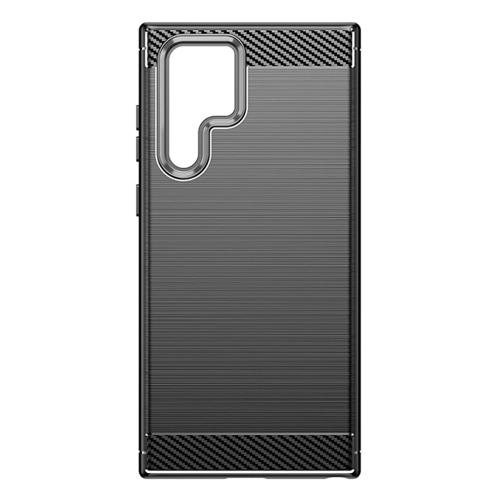 Hülle für Samsung Galaxy S24 Ultra S928, Techsuit, Carbon, Schwarz