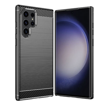 Hülle für Samsung Galaxy S24 Ultra S928, Techsuit, Carbon, Schwarz