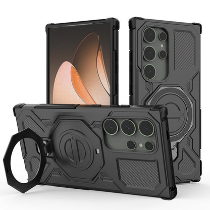 Hülle für Samsung Galaxy S24 Ultra S928, Techsuit, Carbon Shield Pro, Schwarz