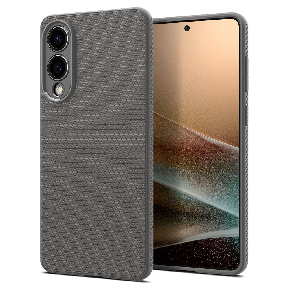 Hülle für Samsung Galaxy S25 Edge S937, Spigen, Liquid Air, Grau