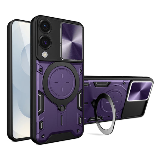 Hülle für Samsung Galaxy S25 Edge S937, Techsuit, CamGuard Pro, Lila