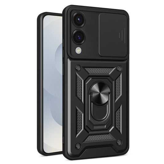 Hülle für Samsung Galaxy S25 Edge S937, Techsuit, CamShield, Schwarz