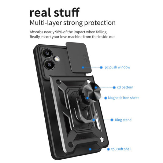 Hülle für Samsung Galaxy S25 Edge S937, Techsuit, CamShield, Grün