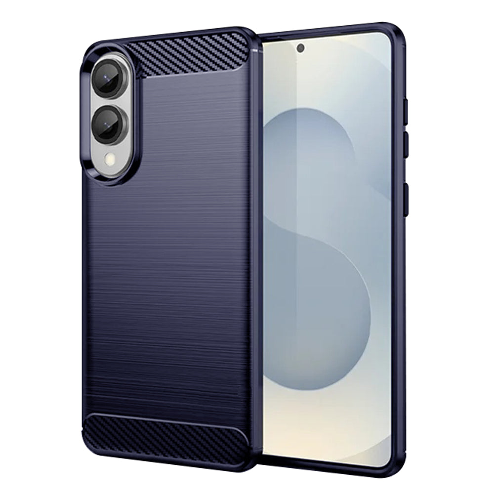 Hülle für Samsung Galaxy S25 Edge S937, Techsuit, Carbon, Blau