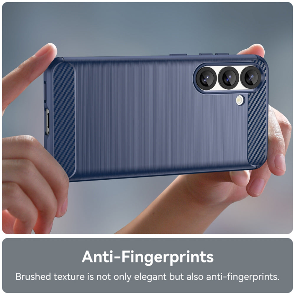 Hülle für Samsung Galaxy S25 Edge S937, Techsuit, Carbon, Blau