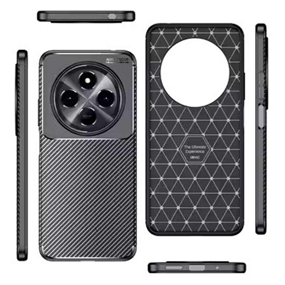 Hülle für Samsung Galaxy S25 Edge S937, Techsuit, CarbonFiber, Schwarz