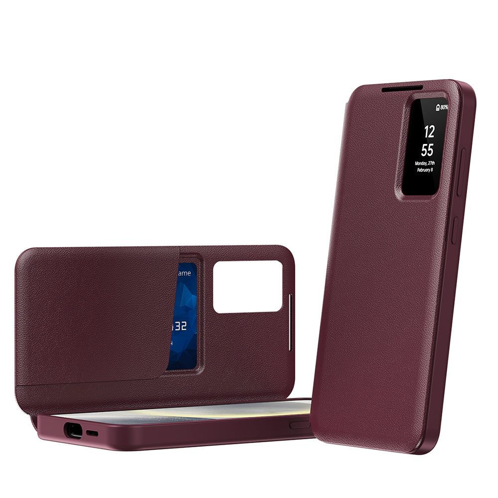 Case for Samsung Galaxy S25 Edge S937, Techsuit, SmartView, Red
