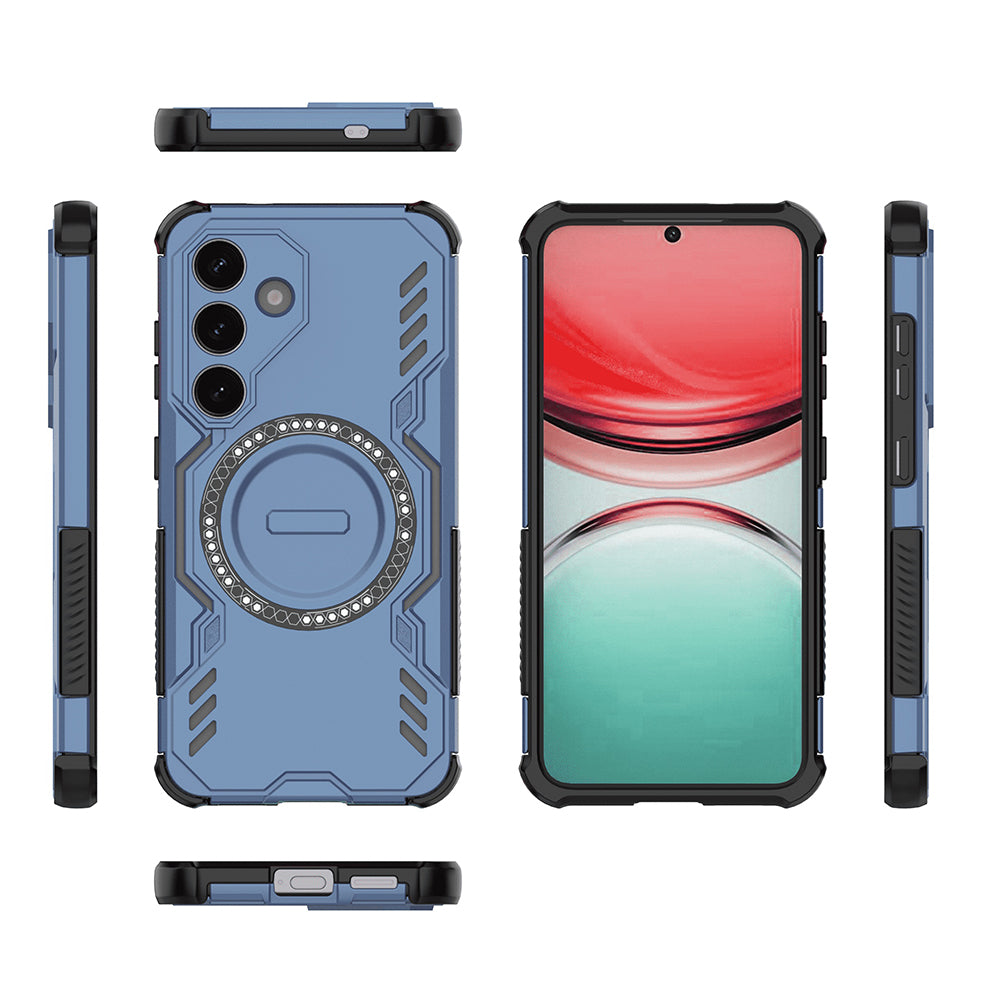 MagSafe-Hülle für Samsung Galaxy S25 FE, Techsuit, ArmorMag, Blau