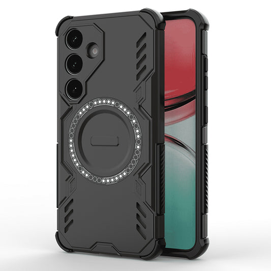 MagSafe Case for Samsung Galaxy S25 FE, Techsuit, ArmorMag, Black