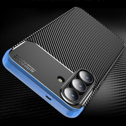 Hülle für Samsung Galaxy S25 FE, Techsuit, CarbonFiber, Schwarz