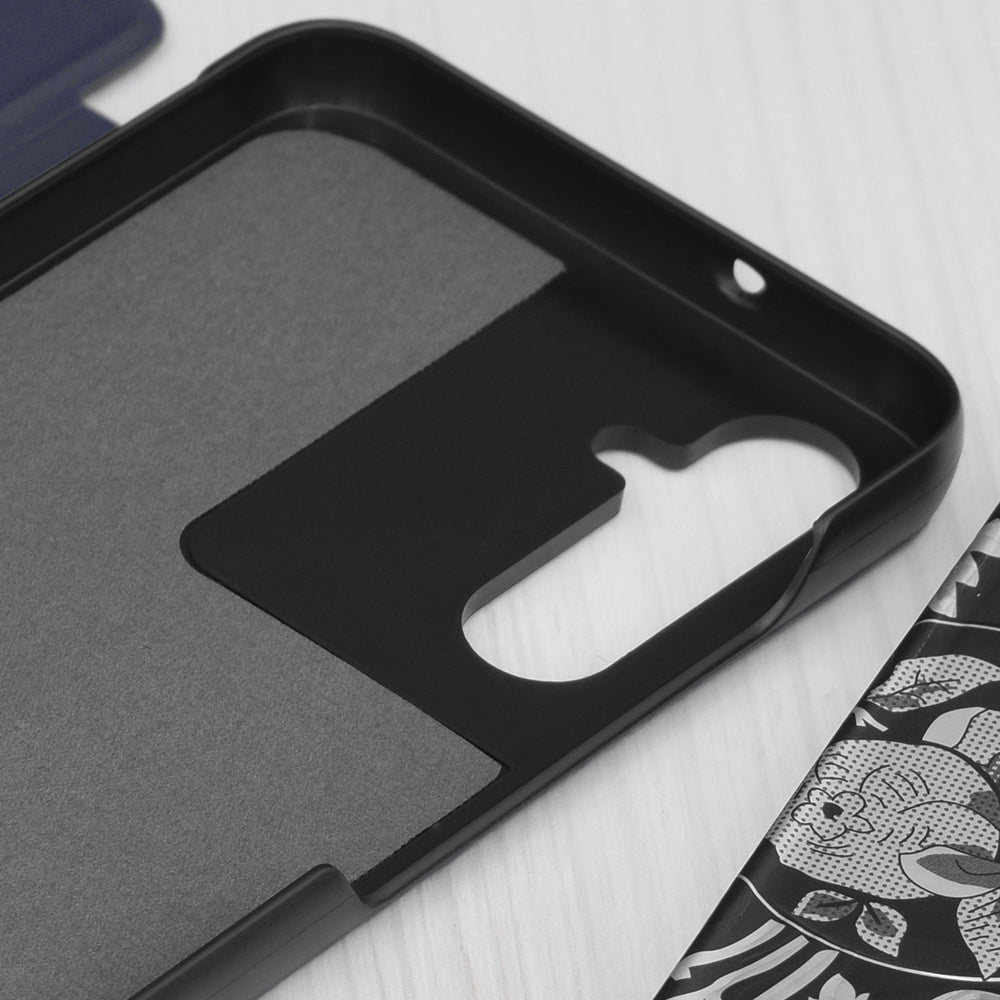 Hülle für Samsung Galaxy S25 FE, Techsuit, eFold, Blau