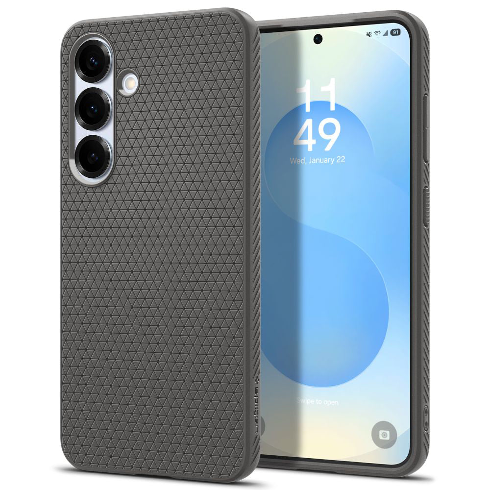 Hülle für Samsung Galaxy S25+ S936, Spigen, Liquid Air, Grau ACS08980