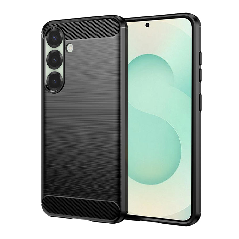 Hülle für Samsung Galaxy S25+ S936, Techsuit, Carbon, Schwarz